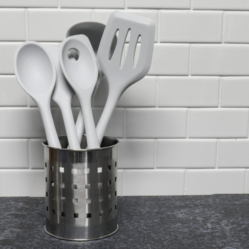 Chef Craft Premium Silicone Spatula/Turner, 11.75 inch, Gray