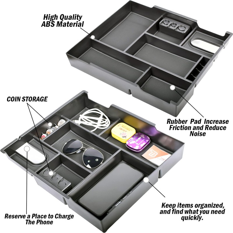 TACOBRO Center Console Organizer Compatible with 2014-2017 2018 2019 2020