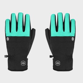 SIROKO - Voss Turquoise Snow Gloves - M - Black/Turquoise