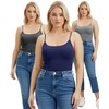 Emmalise Women's Basic Casual Long Camisole Adjustable Strap Cami Layering