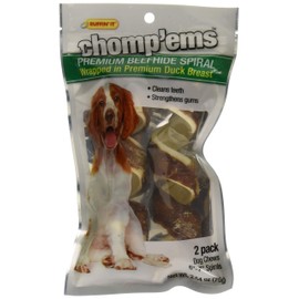 Chomp’ems Premium Beefhide Chews for Dogs, 2 Chews
