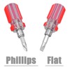 Bestgle 5 Pcs Stubby Screwdriver Set, Phillips and Flat Head