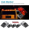 Partsam Replacement for Hummer H2 Cab Roof Lights Smoked Housing