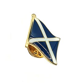 Scotland Scottish Saltire Metal Country Flag Pin Badge