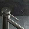 Rea Lungo Grip Low Titanium Single Lever Basin Mixer Tap