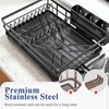 SNTD Dish Drying Rack for Kitchen Counter - Large Dish