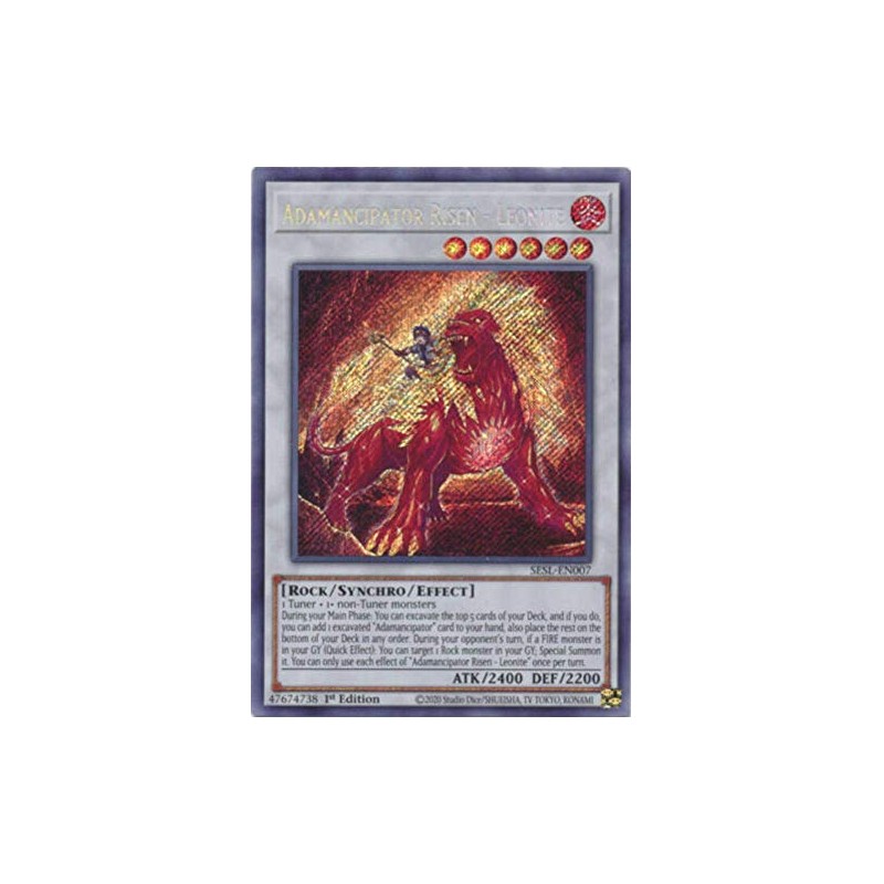 Adamancipator Risen - Leonite - SESL-EN007 - Secret Rare -
