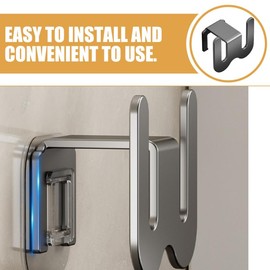 PRETYZOOM Organizador De Zapatos para BañO, Colgador De Pared Sin PerforacióN, Soporte para Sandalias con DiseñO De Drenaje, Ahorra Espacio En El Hogar, Color Gris Oscuro