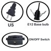 Accessory Cord with Snap-in Pigtail Candelabra-Base Socket,5 Feet Single Light
