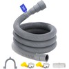 LUKIUP Drain Hose Extension, 1/1.5/2/2.5/3/4/5/6 m Drain Hose Washing Machine,