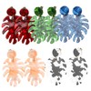COLLBATH Trendy Leaf Earrings for Women 5 Pairs Set Style