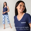 Carole Hochman Women's 4-Piece 100% Cotton Pajama Set – V-Neck