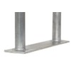 30" (H) x 13" (W) Aluminum Handrail w/Flate Base Plate