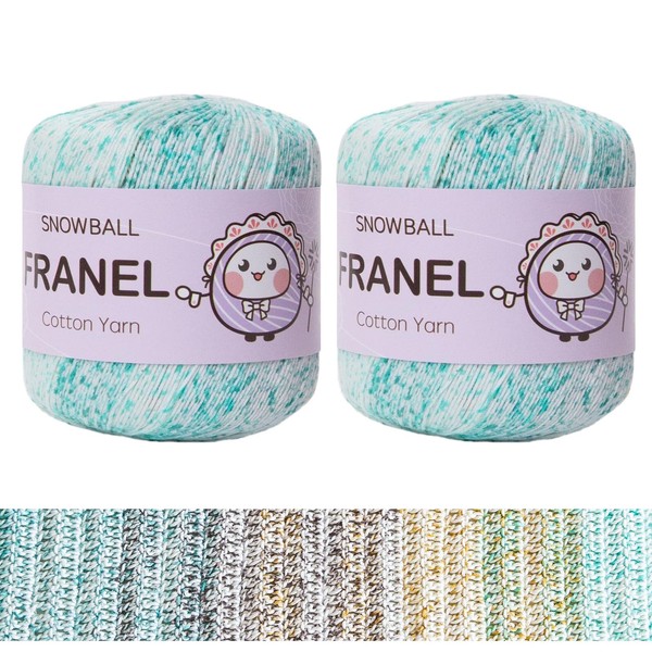 Franel Mercerized Cotton Yarn - Premium Quality Thread for Crochet,