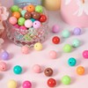 Boutigem 120pcs Candy Color Round Acrylic Beads 16mm Opaque Plastic