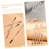 Healeved Sleek Eyebrow Pencils 5pcs Double-head Brush Perfect for Travel