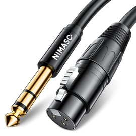 NIMASO TRS 6.35mm Male to XLR Female Converter Cable Balanced XLR Female to 6.35mm Male Microphone Cable Female to Male Audio Microphone Cable 10M NCA23D681