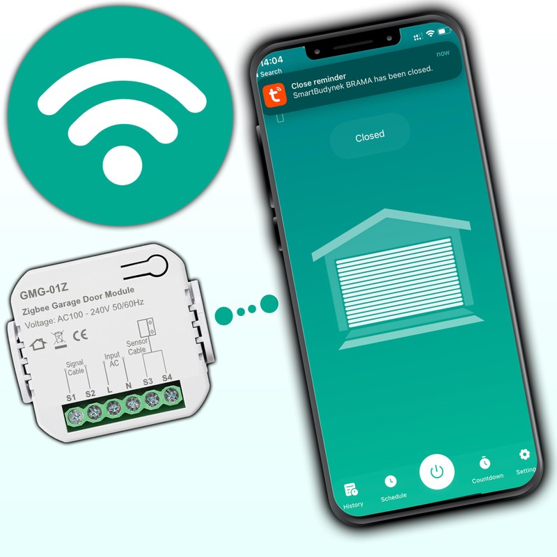 Retoo Smart Roller Door Control 100-240V/10A Tuya App Control with