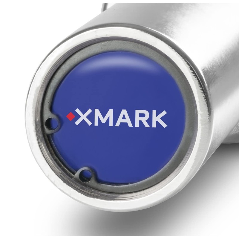 XMark XM-3670 Olympic EZ Curl Bar with Medium Knurling, Chrome