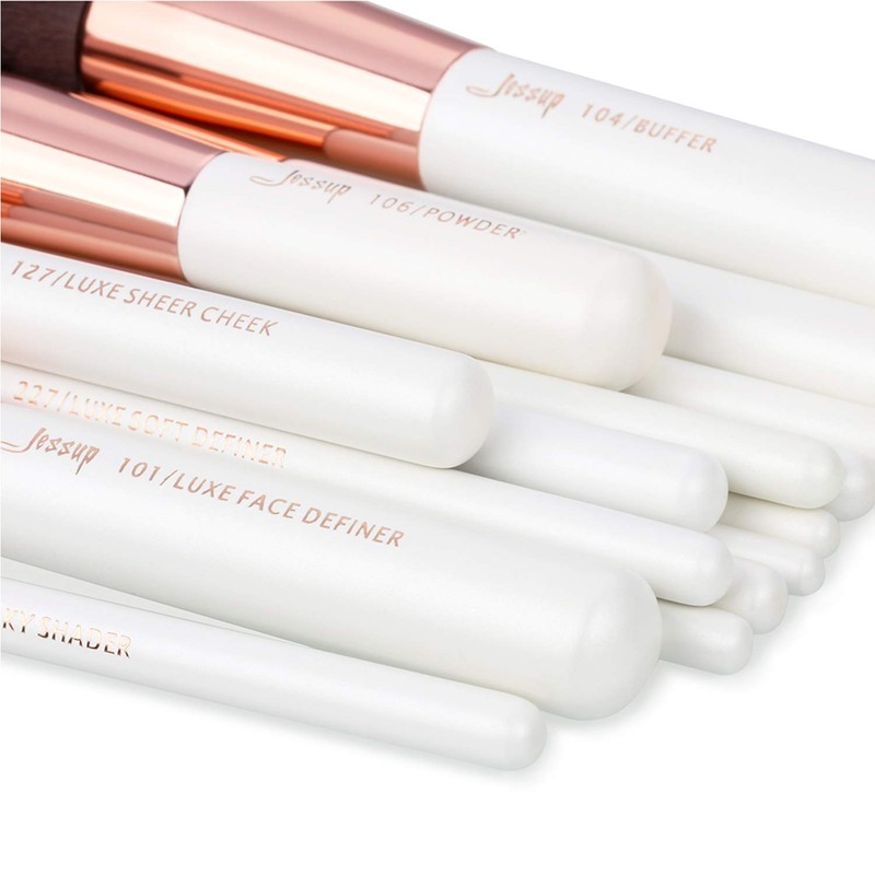 Jessup Make-Up Brush Sets 15 Pieces Cosmetic Makeup Brushes Eyeshadow