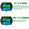 Yooreal Digital Backlight Tachometer Hour Meter,Resettable Hours,Replaceable Battery Engine for