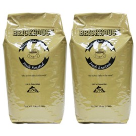 Brickhouse Coffee, 100% Colombian Whole Bean Medium Roast, 5lb bag (2 each)