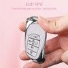 Meruns For Honda key fob cover with Diamond Bling Keychain,