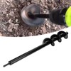 Flower Planting Auger Iron Planter Digging Spiral Drill Bit Garden