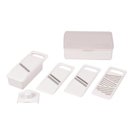 パール金属 ベジタブルスライサー4P ホワイト・C-2993