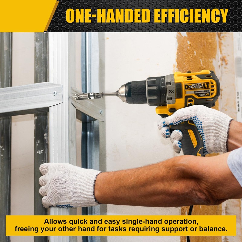 Spring-loaded Screw Holder Bit, Anti-drop Screwdriver Bit, Single-Hand Operation Bit