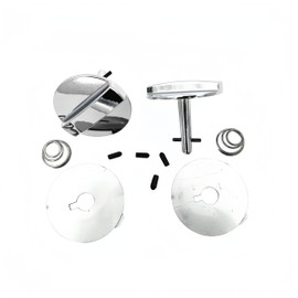 Lskioer 2Pcs Hood Pins Twists Locks Fits for Oldsmobile Cutlass 442 Ram 1969-1972, Air Hood Pin Chrome Twists Locks Reproduction, Replaces BP1158T