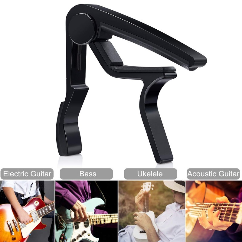 Chromatic Guitar Bass Violin Ukulele Tuner + Capo + Tuner