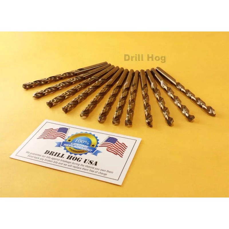 Drill Hog® 9/32" Cobalt Drill Bits M42 9/32 Drill Bit