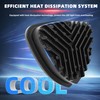 FATECIM Triangle Motorcycle LED Headlight Motorbike Hi/Lo Beam Headlamp Bottom