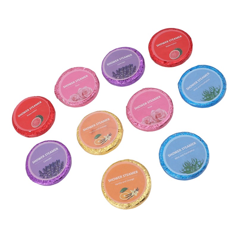 10pcs Shower Salt Tablet Refreshing Cleaning Aromatic Bath Salts Balls