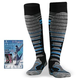TOUKAWA Ski Socks, Merino Wool, Ski Socks, Snowboarding, Antibacterial, Deodorization, Compression, Cold Protection, Winter Socks, Cold Protection, Outdoor Socks, Sweat Absorbent, Quick Drying, Pile