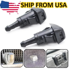 XUKEY 2PCS Front Windshield Washer Nozzle Spray For Kia Hyundai Jeep Dodge Chrysler