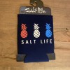 Salt Life Can Koozie Navy/White/Red Pineapple Design NEW