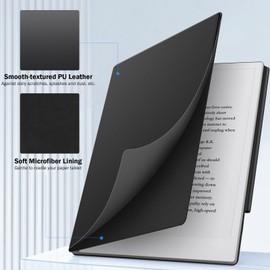 MoKo Case for Remarkable 2 Tablet 2020, Ultra-Slim Lighweight Magnetic Case with Wide Clasp, Smart Tablet Folio Cover for Remarkable Tablet 2 10.3" 2020 Release, Black