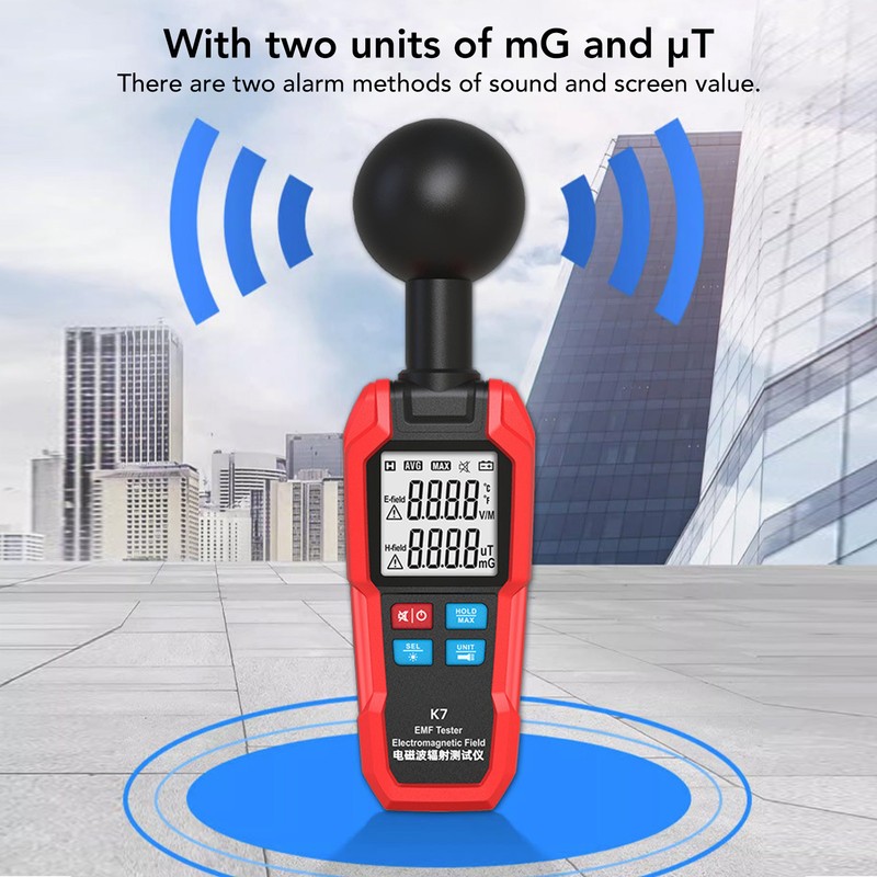 EMF Meter Electromagnetic Field Detector Handheld Tester Detector for Home