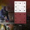 Sruhrak 110x115mm Sandpaper, 50 Pieces Sanding Sheets Hook and Loop