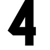 8 Inch 0 to 9 Number Iron On Number for