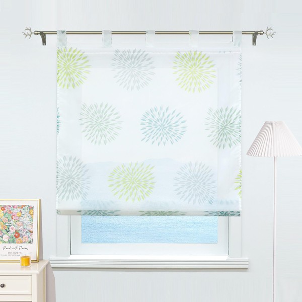 Eslir Roman Blind No Drilling Required Roman Curtain with Eyelets
