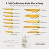 Knife Set, Non Stick Thick and Sharp Stainless Steel Kitchen