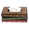 Crafted Retro Wooden Rectangular Paper Cover Case Tissue Box Dispenser