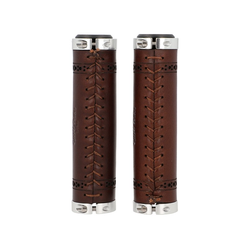Gusti Sonny C. Genuine Leather Handlebar Grip Bicycle Handle Brown