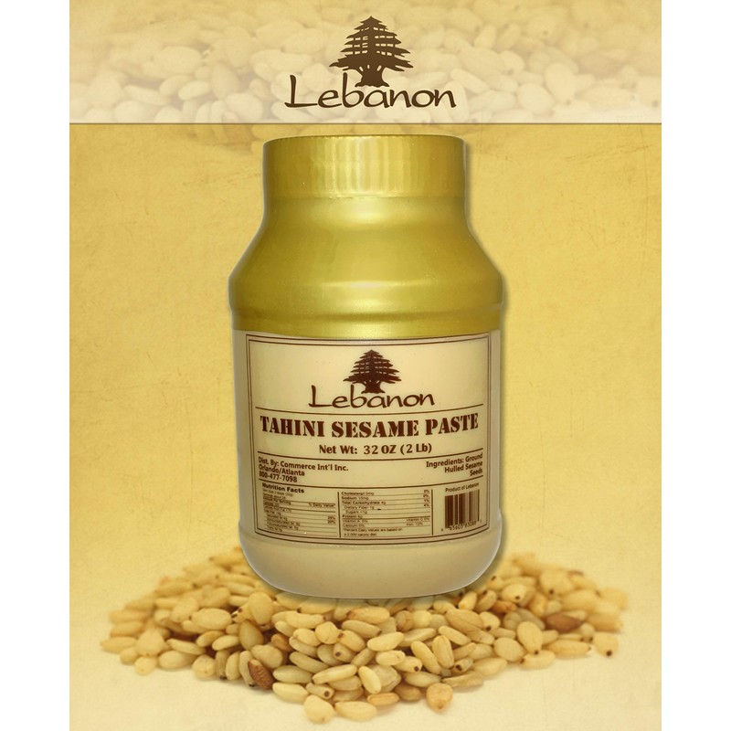 Lebanon Tahina - All Natural Tahini Sesame Paste (2 Lb)