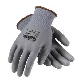 PIP 33-G125 G-Tek NPG Nylon Polyurethane Coated Grip Work Gloves LG,XL (3 PAIR) - Large