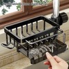Kitchen Sink Faucet Organizer, Sponge Holder for Kitchen Sink with