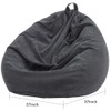 Nobildonna Storage Soft Toy Bean Bag Chair Cover Only Without